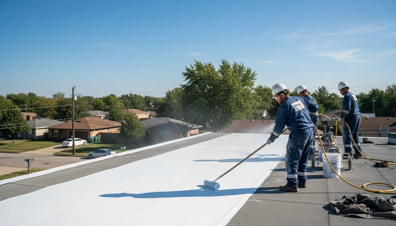 Commercial roof coating in Kelly, LA near me